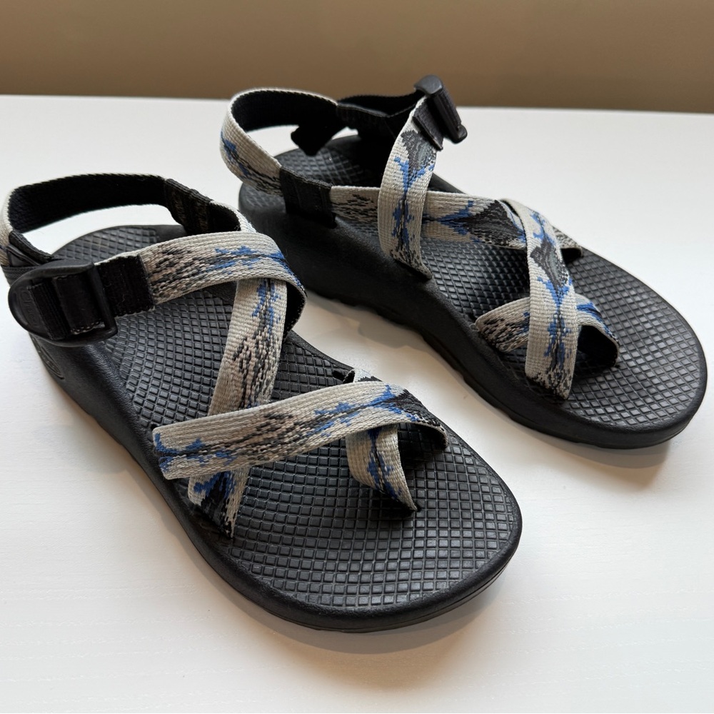 Chaco Z Strap Sandals Womens Size 5 Gray Blue Outdoor Trail Hiking Sport - Picture 2 of 7
